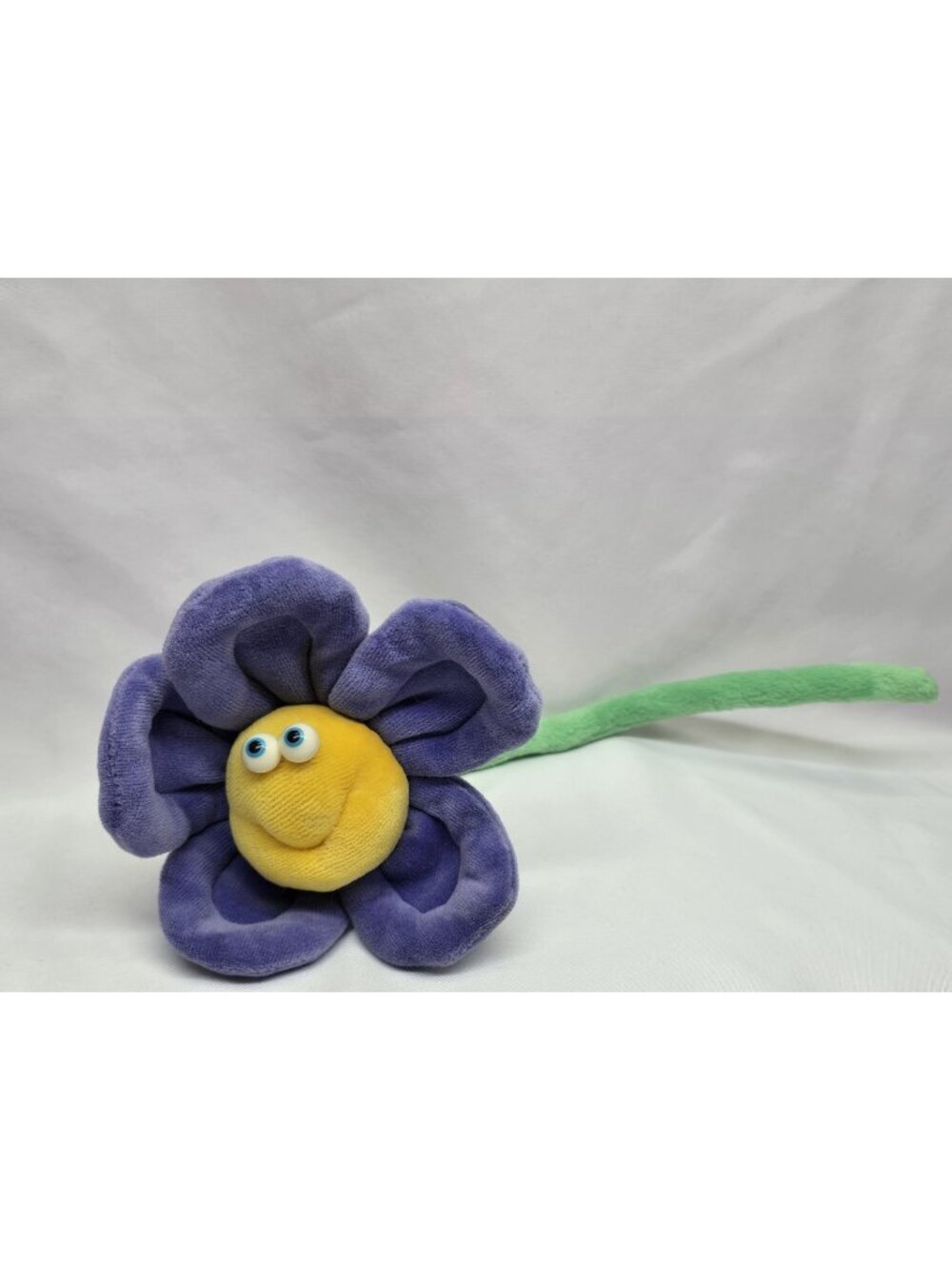 Funny Friends Yellow & Purple Flower Plush Soft Bendable Stem By: Jennifer Mazur